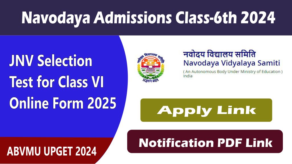 nvs class 6th admissions 2025